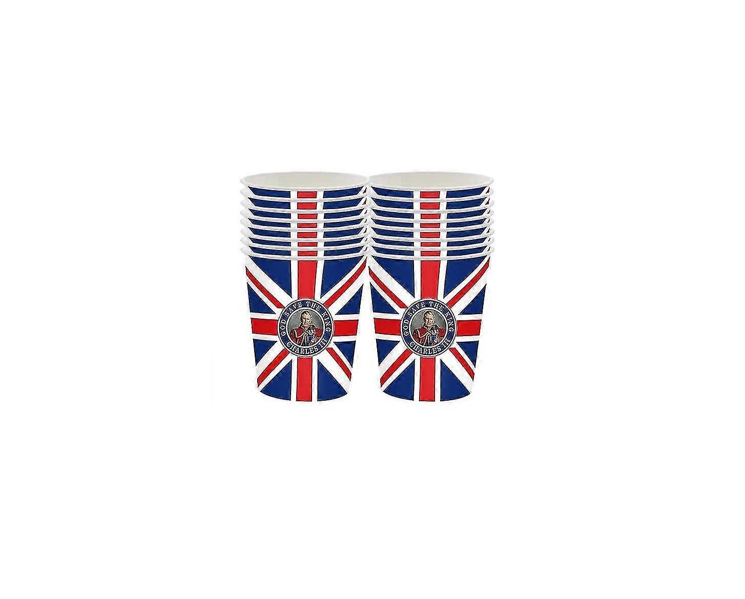 King Charles Iii Coronation Party Tableware Set - Union Jack Tableware Set