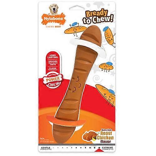 Nylabone Power Chew Baguette Dog Toy Chicken, 1 Count / Large / Giant