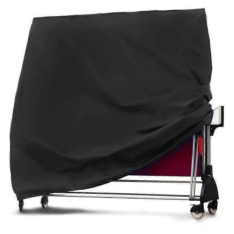 Waterproof Ping Pong Table Cover for Indoor and Outdoor Use, Black, 185 x 70 x 165 cm