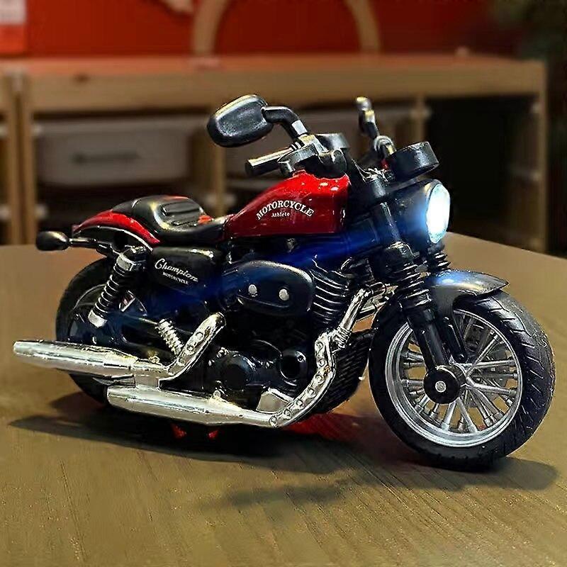 1/14 Motorcycle Toys Simulation Alloy Car Model with Sound and Light Pull Back Toy Car Toys Hobbies Modeling Die Cast Vehicles Toy Motorcycles