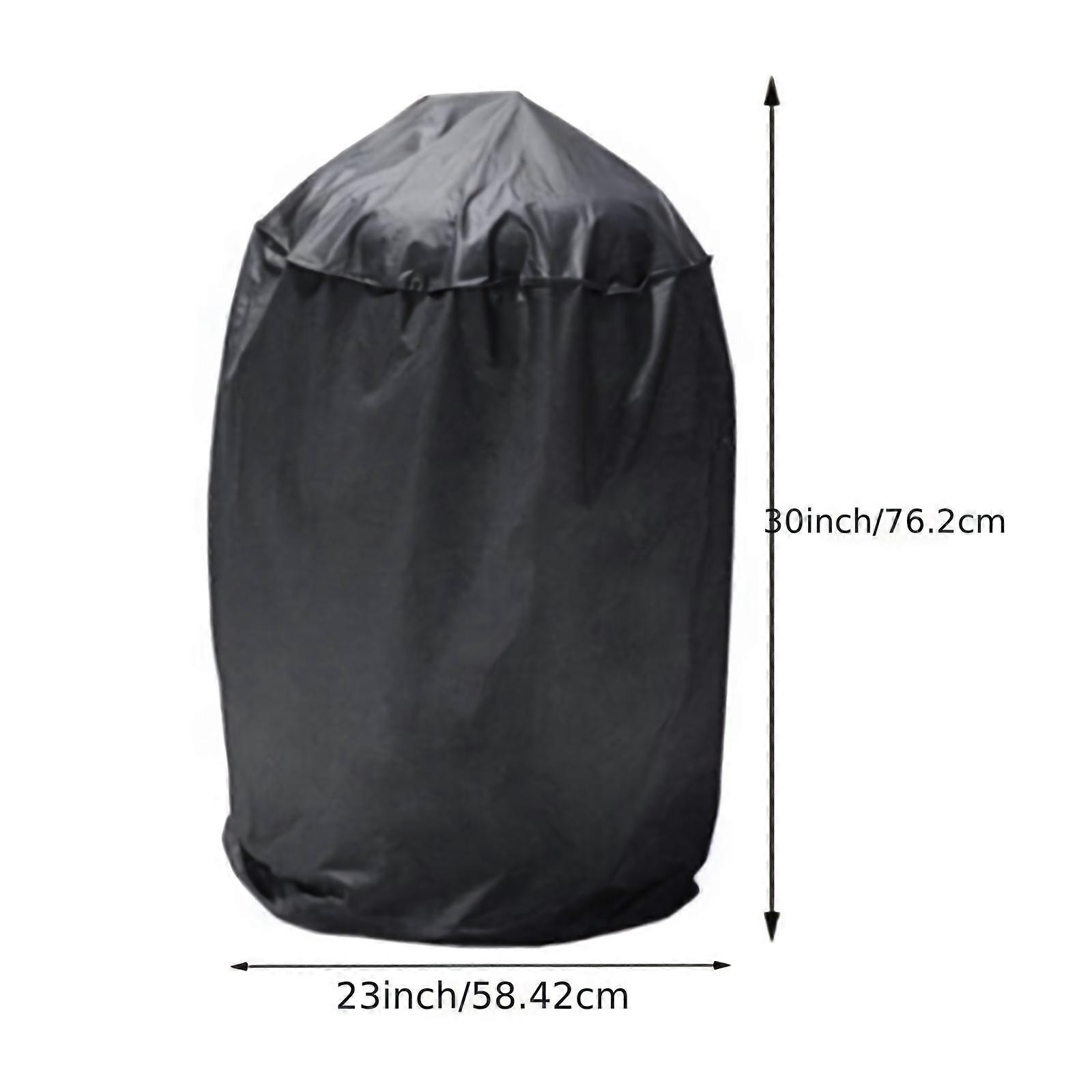 "Secure-Fit" Waterproof & Dustproof Bbq Grill Cover With Zippered Storage Bag - Durable Nylon & Pvc, Fits Most Popular Sizes