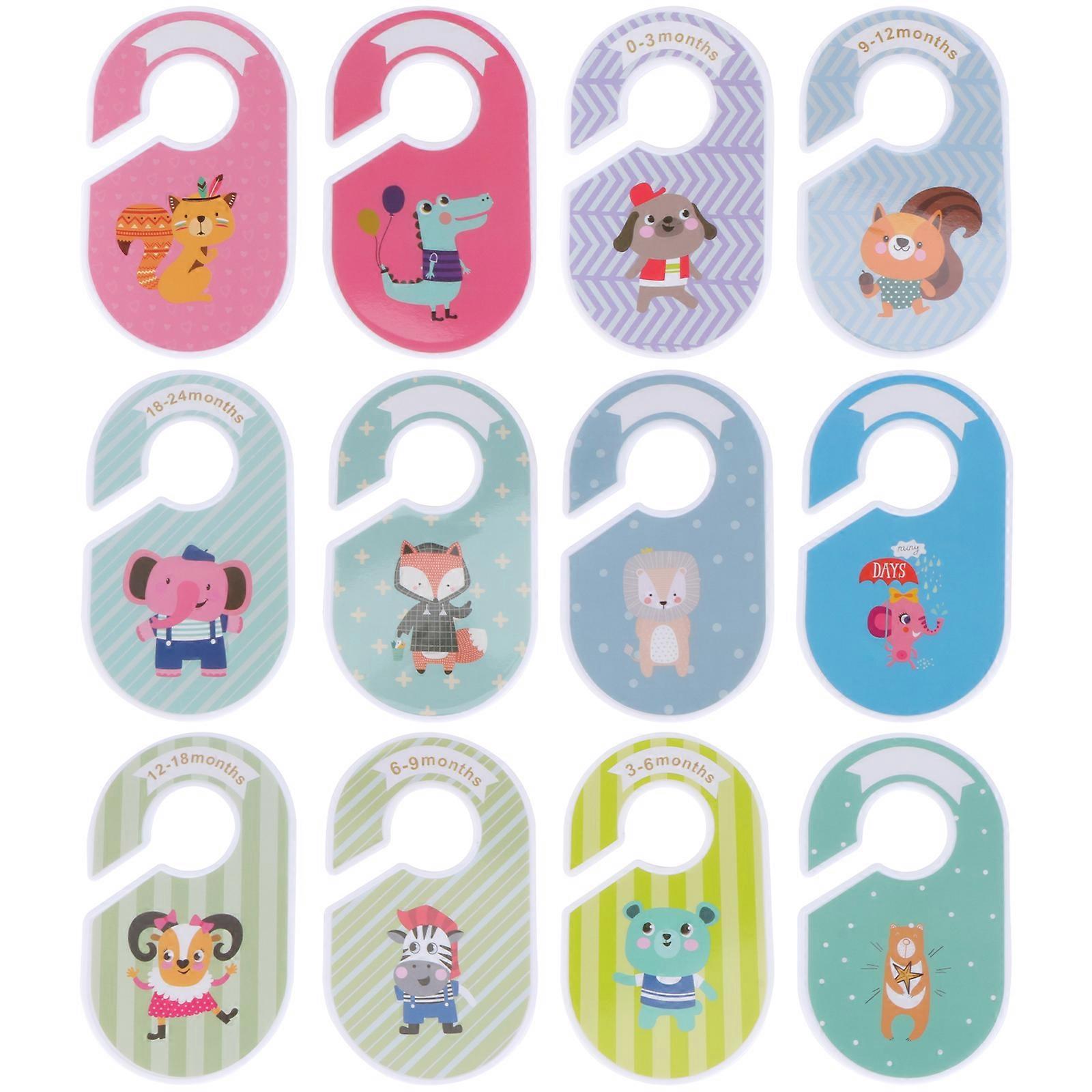 12 قطعة ملابس كرتون حجم فواصل حجم البلاستيك فواصل خزانة الملابس