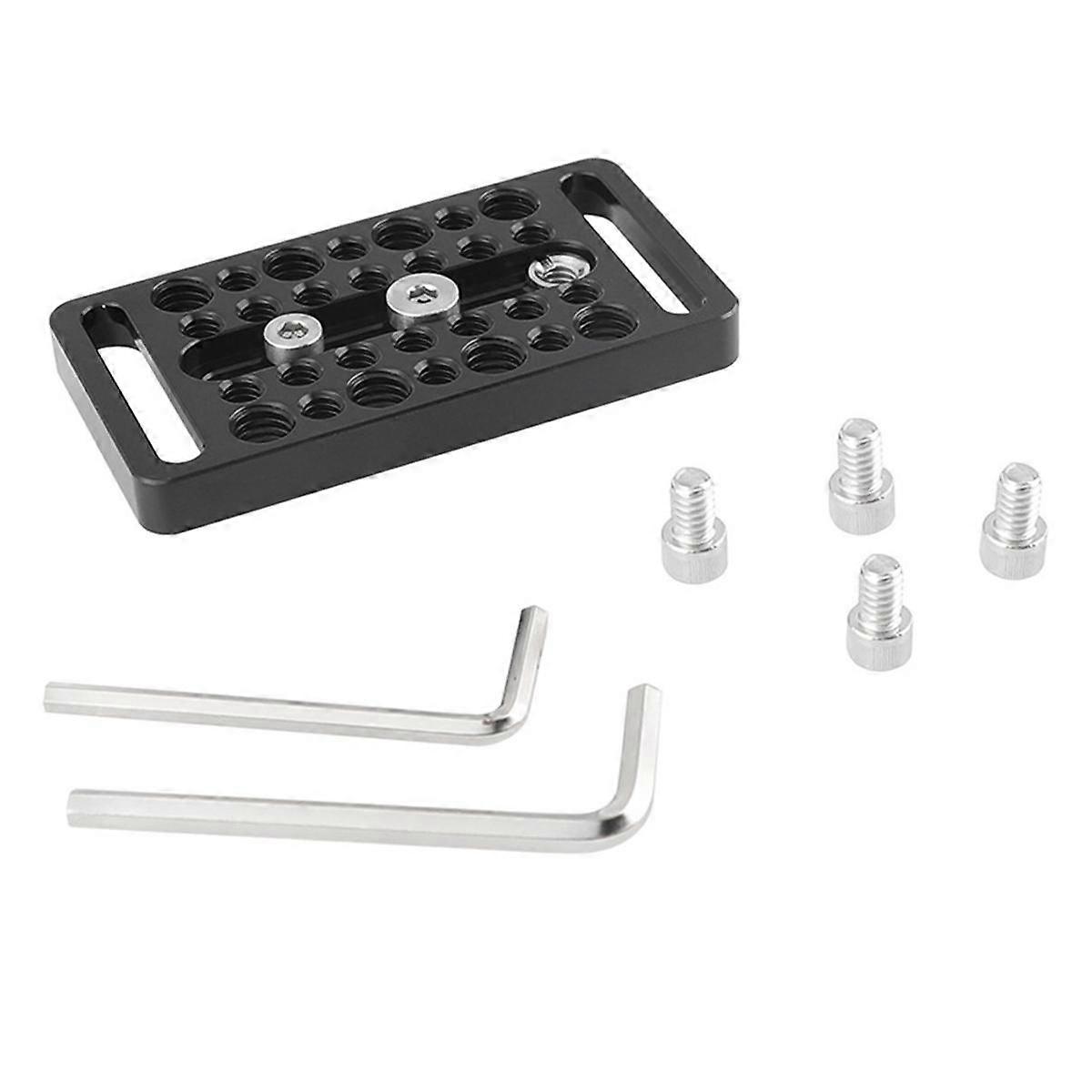 Multipurpose Cheese Plate Camera Baseplate with 1/4in & 3/8in Threads for Camera Rig Photography Video Accessories