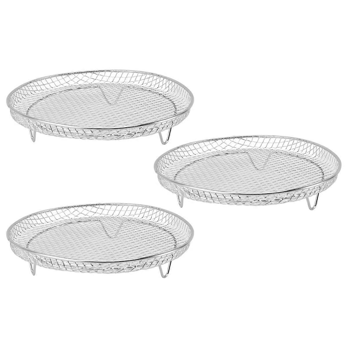 Fryer Rack Fryer Dehydrator Rack Multifunctional Stackable Grid Grilling Rack Mesh Design for 8 Inch Deep Fryers Kitchen