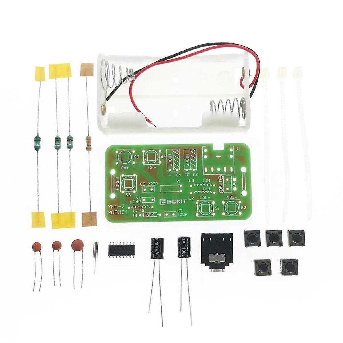 Adjustable 76-108MHz FM Stereo Radio Receiver Module DIY Kit Wireless Receiver DIY Electronic Production