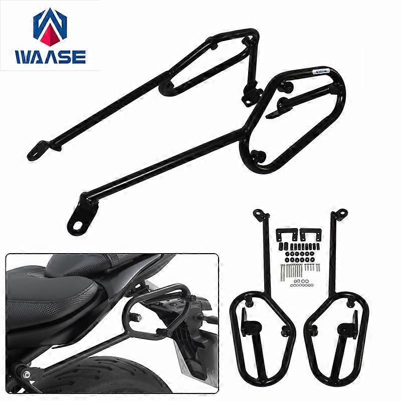 WAASE Frame Bag Carrier Rack Side Bags Panniers Holder Bracket For Yamaha MT-07 MT07 2018 2019 2020 2021 2022