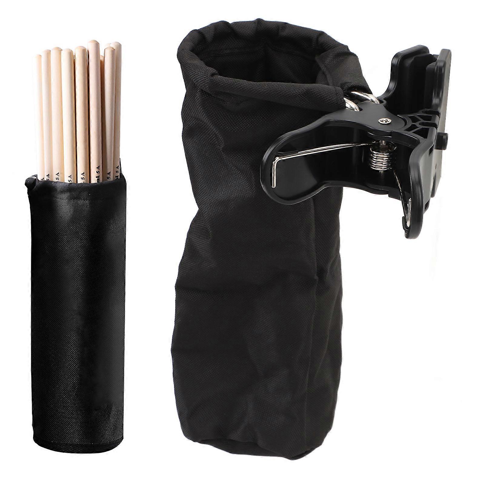 Drumstick Holder Bag with Detachable Clip Oxford Cloth Storage Bucket Organizer