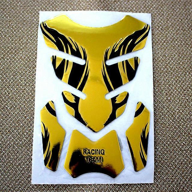 Per Honda Yamaha Tankpad Sticker Fishbone 3D Tank Pad Stickers Oil Gas Protector Cover Decoration Flame Motorcycle Accessories oro