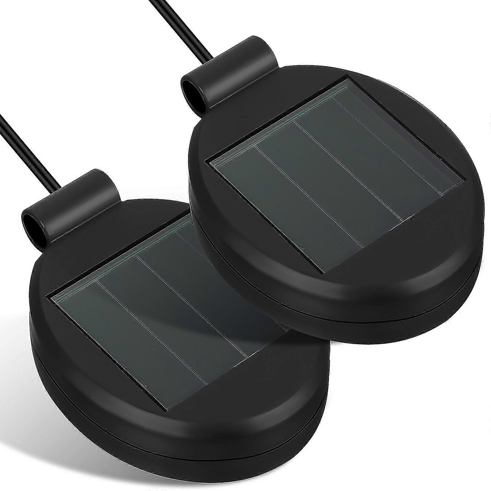 2 Pcs Led Lights Solar Lights Panels Pineapple Shaped Panel Lanterns Light Bulb Accessories