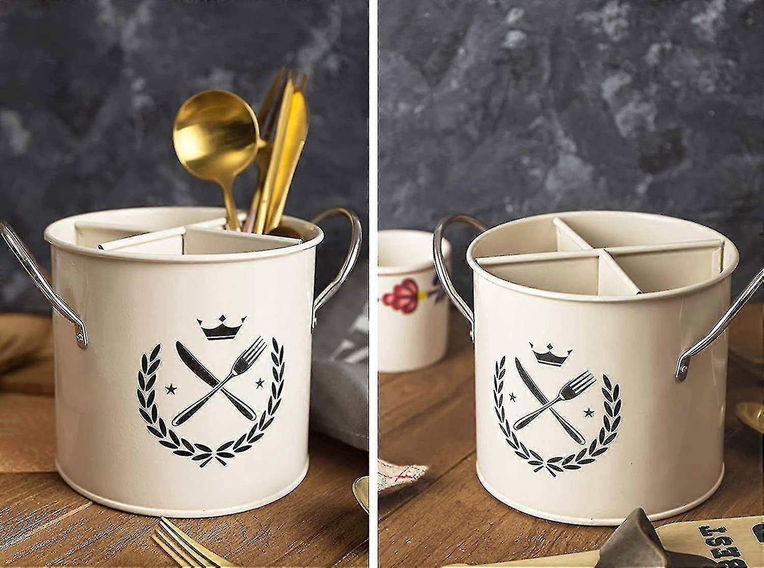 Kitchen Utensil Rack Large Covered Rack With Stainless Steel Handles ...