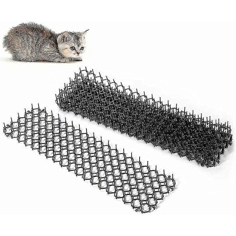 2024 Garden Fence Cat Repellent Mat, Cat Spikes - 6 Pack Cat Repeller With Spikes, Thorn Mesh Dog Repellent Mat