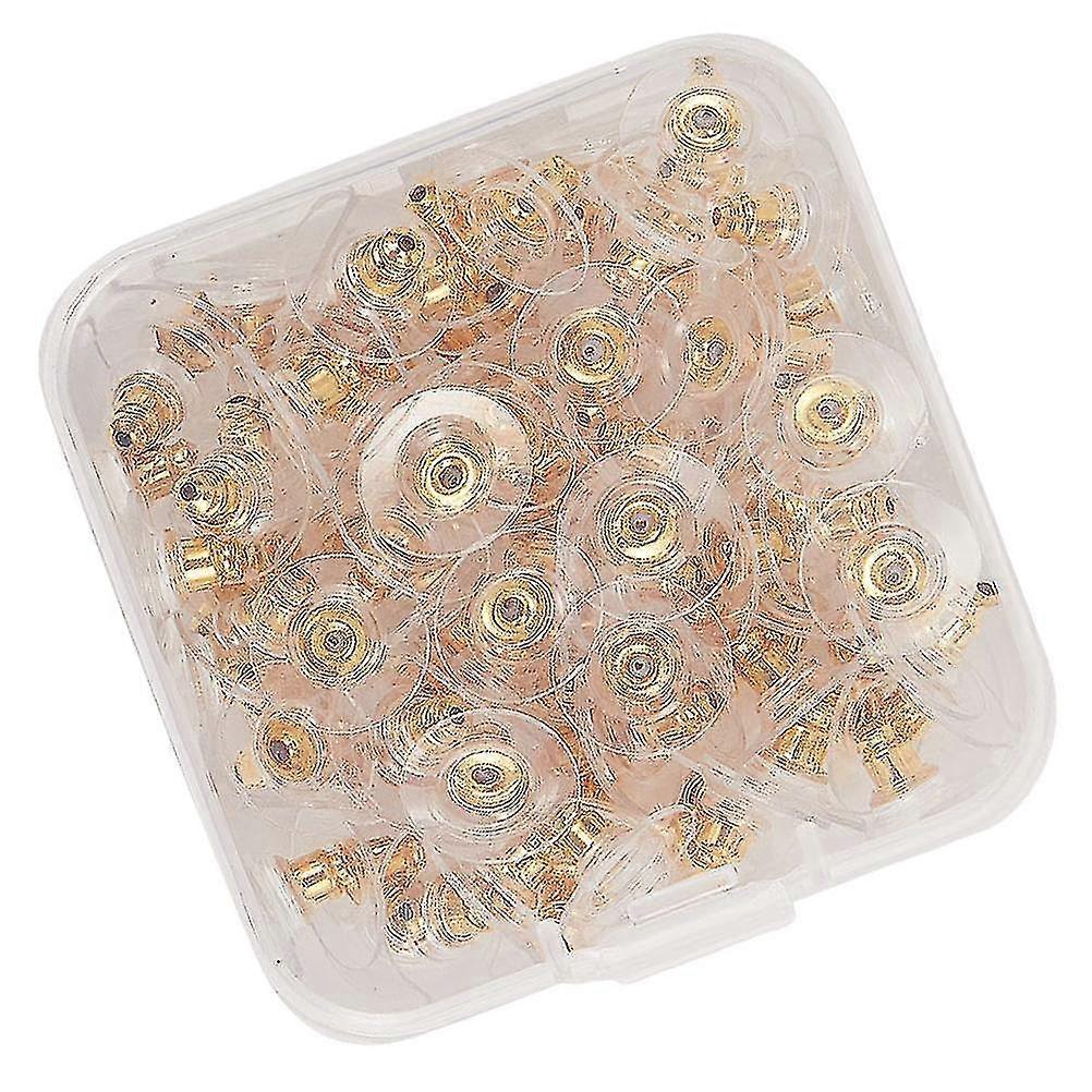 1 Box Earplugs Plastic Earring Backs Rubber Earring Backs