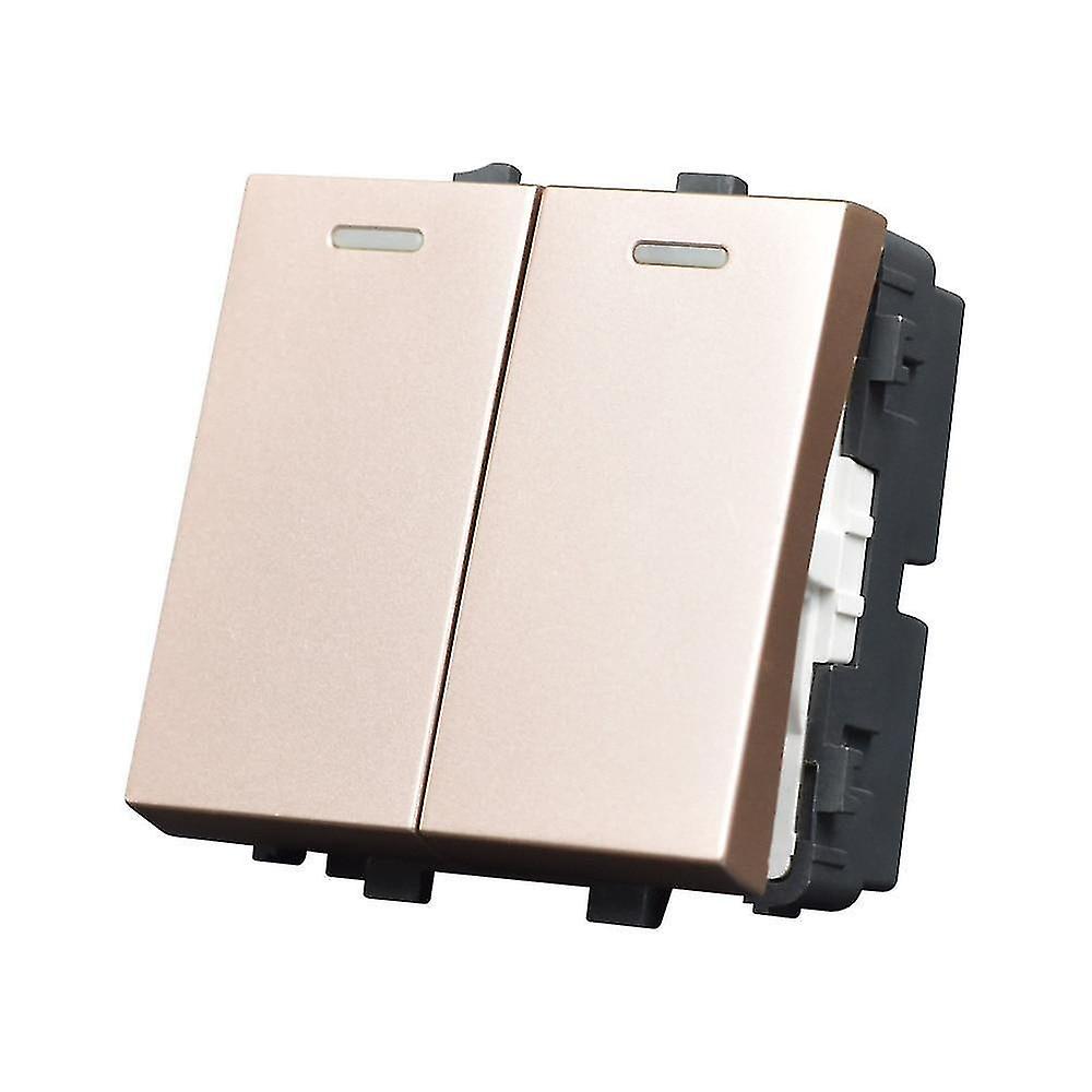 Light Switches 2 Gang Switch Socket Function Module Accessories Suitable For 86*86 Panels