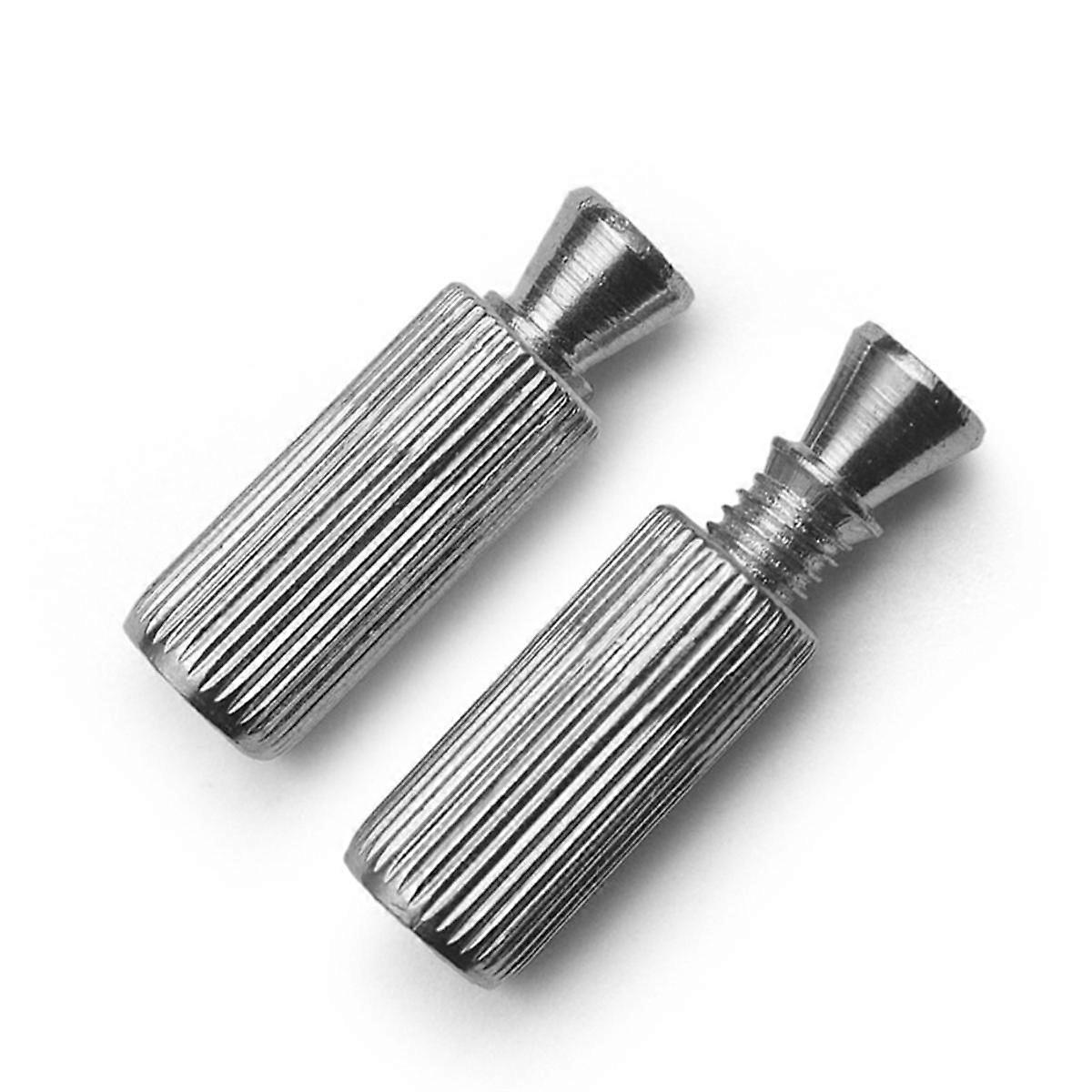 Boulon de chevalet pour système de vibrato de guitare électrique, double chevalet oscillant, boulon d'ancrage à double vis, argent