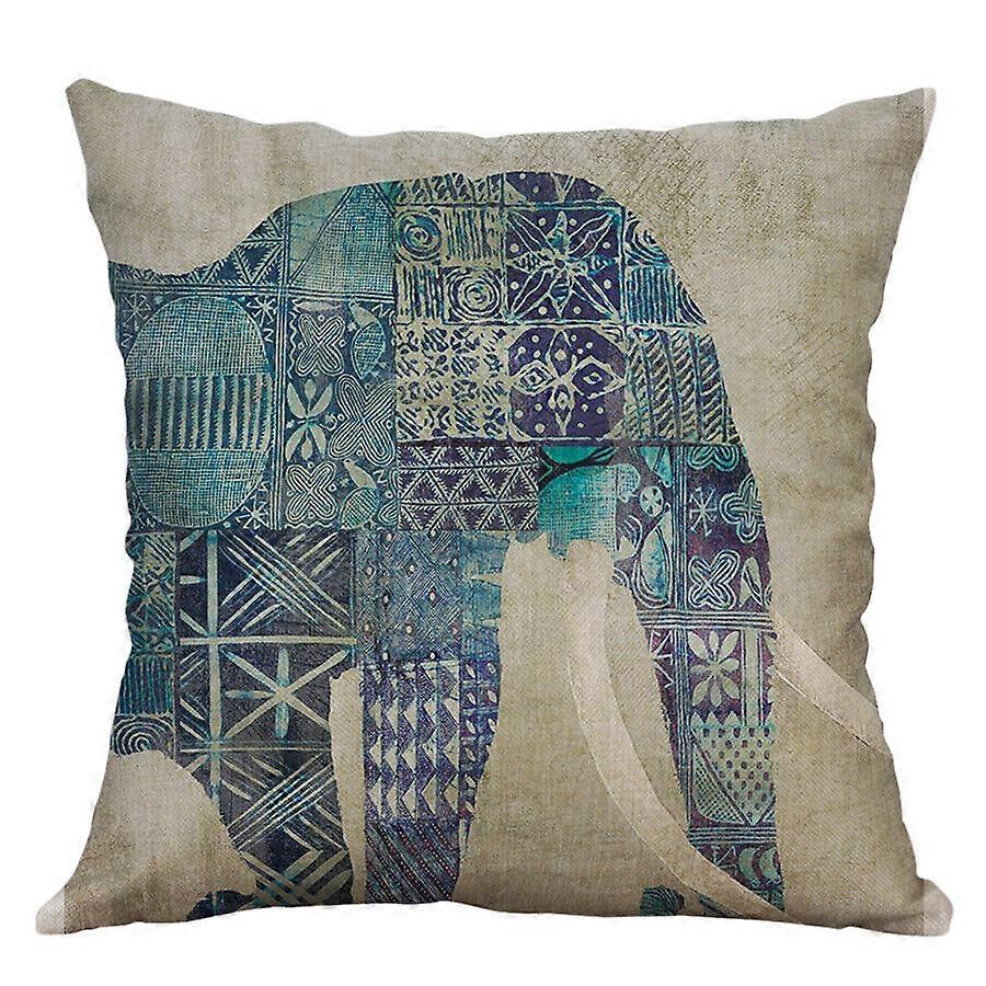 象の動物印刷枕カバー家の装飾綿リネンクッションカバーデザイン1429jpjcjh