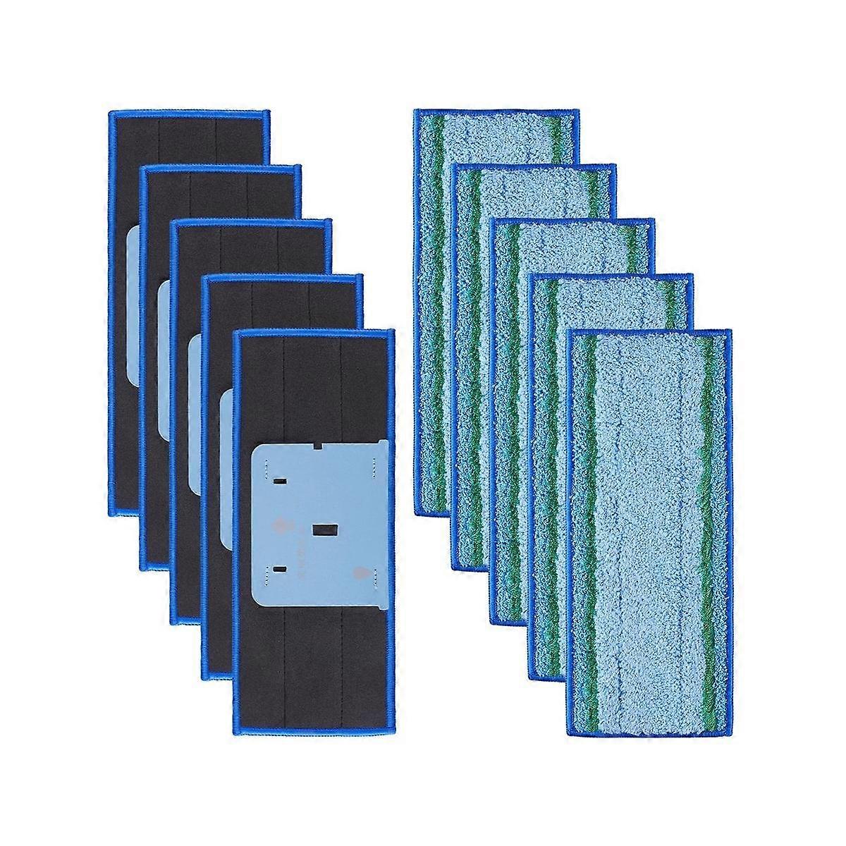 10 Pack Mop Pad for Jet M6 Ultimate Robot Mop,Washable Microfiber Replacement Cleaning Pad