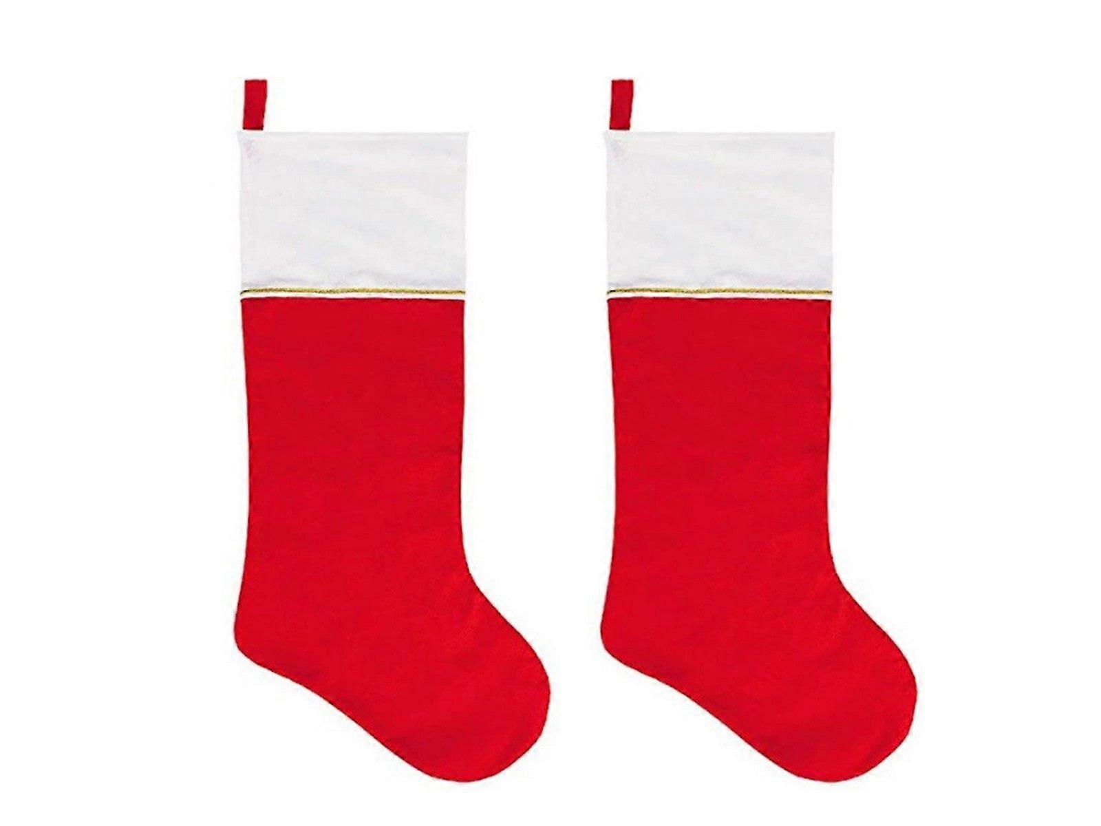 2Pcs Christmas Stocking Xmas Tree Pendant Xmas Decor Random Style