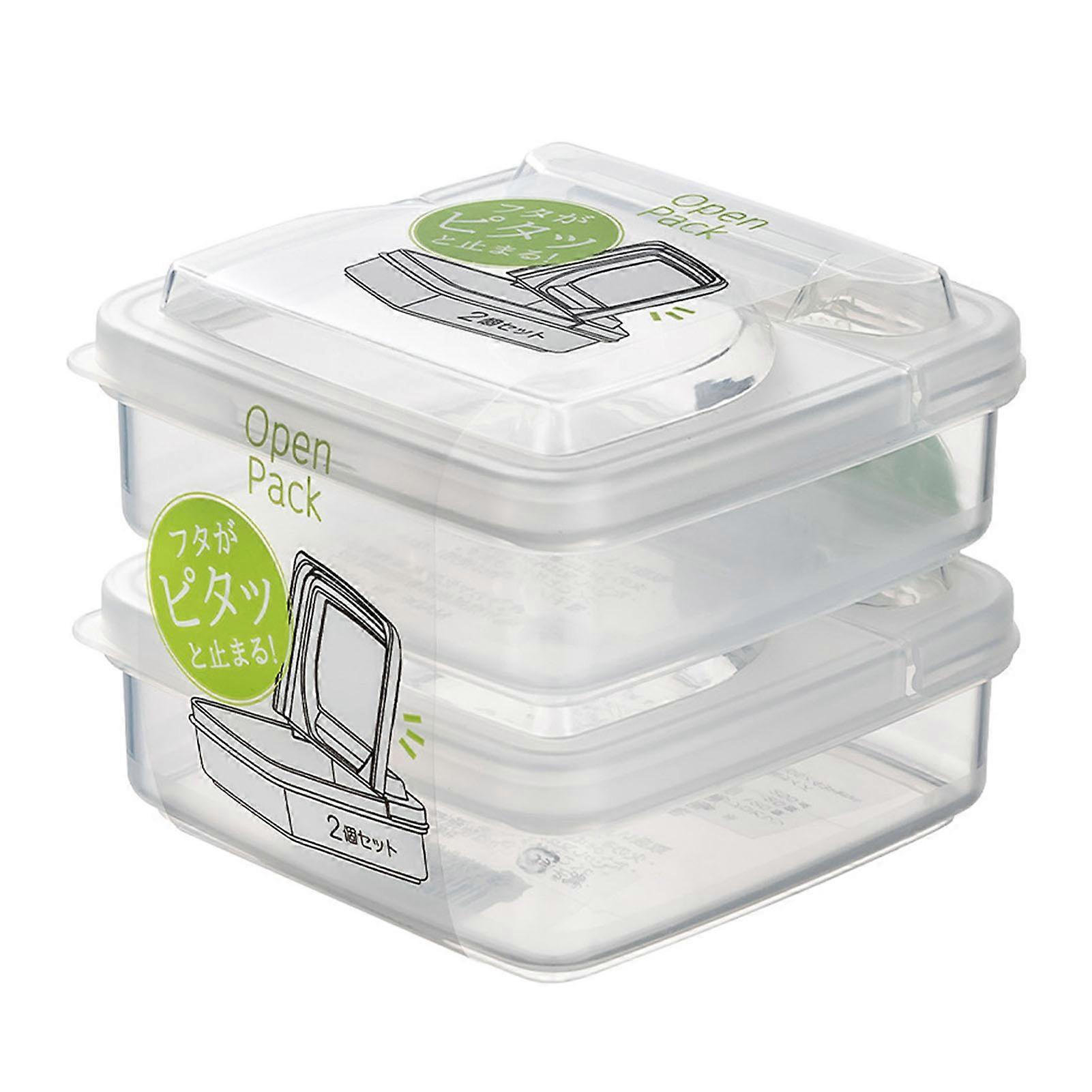 2DB sajttároló tartály flip flap könnyű, tartós tárolótálca élelmiszer-tároló tartozékokhoz