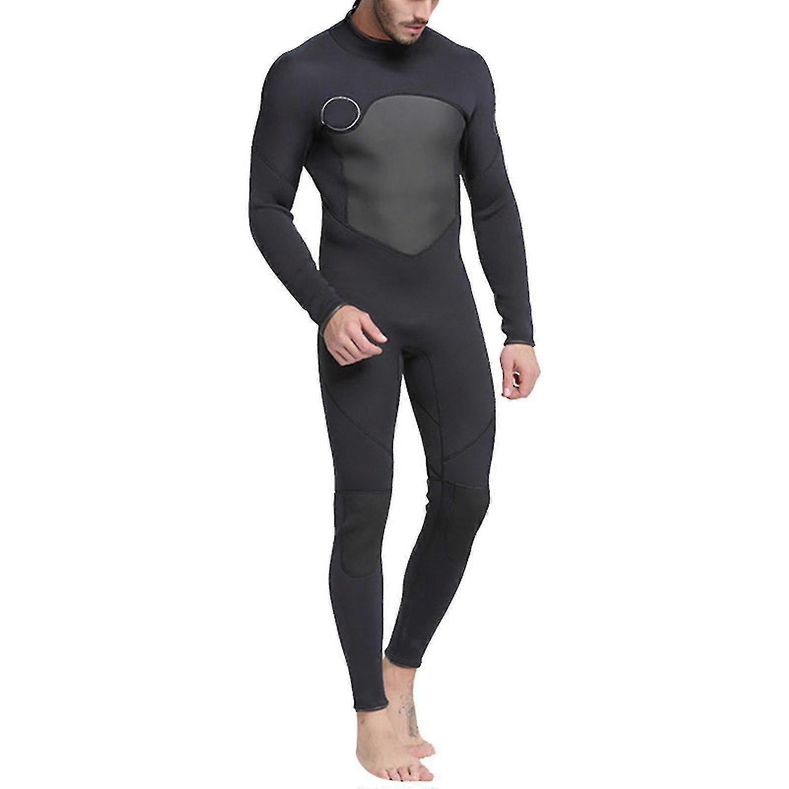 3 mm mænd neopren våddragt sort termisk vinter udendørs snorkling Et stykke Full Body dykkerdragt