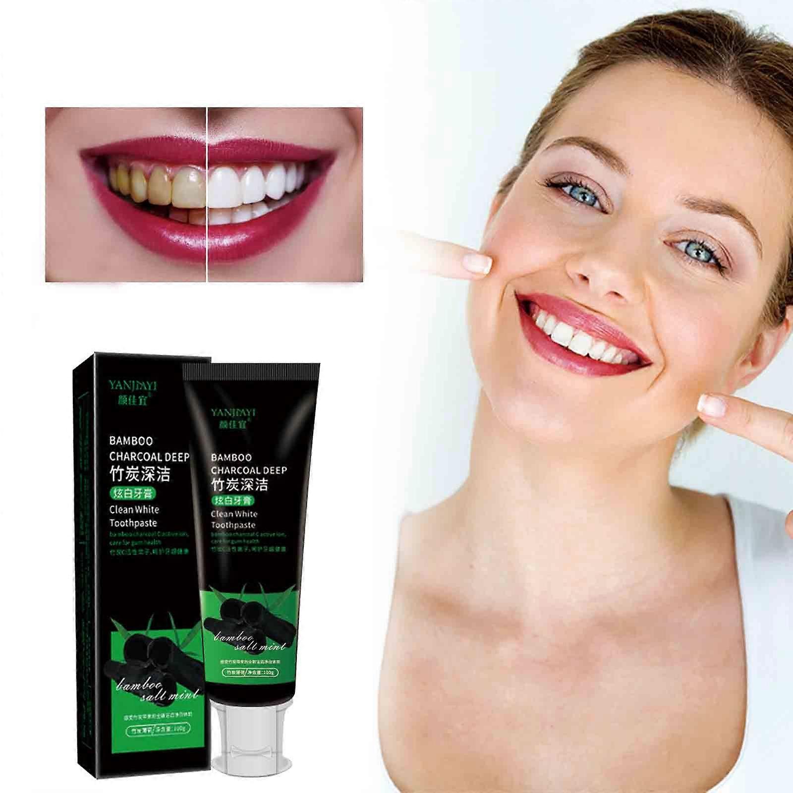 Charcoal Deep Whitening Toothpaste, Whitening Toothpaste, Charcoal Deep Cleaning Toothpaste, Activated Carbon Deep Whitening Toothpaste