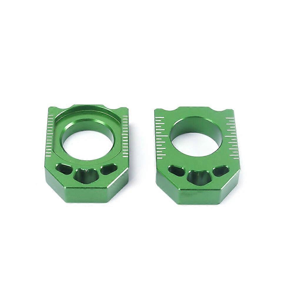 Motorcycle CNC Front Rear Wheel Hub Spacer Chain Adjust Axle Blocks For Kawasaki KX125 KX250 2006-2008 KX250F KX450F 2006-2016