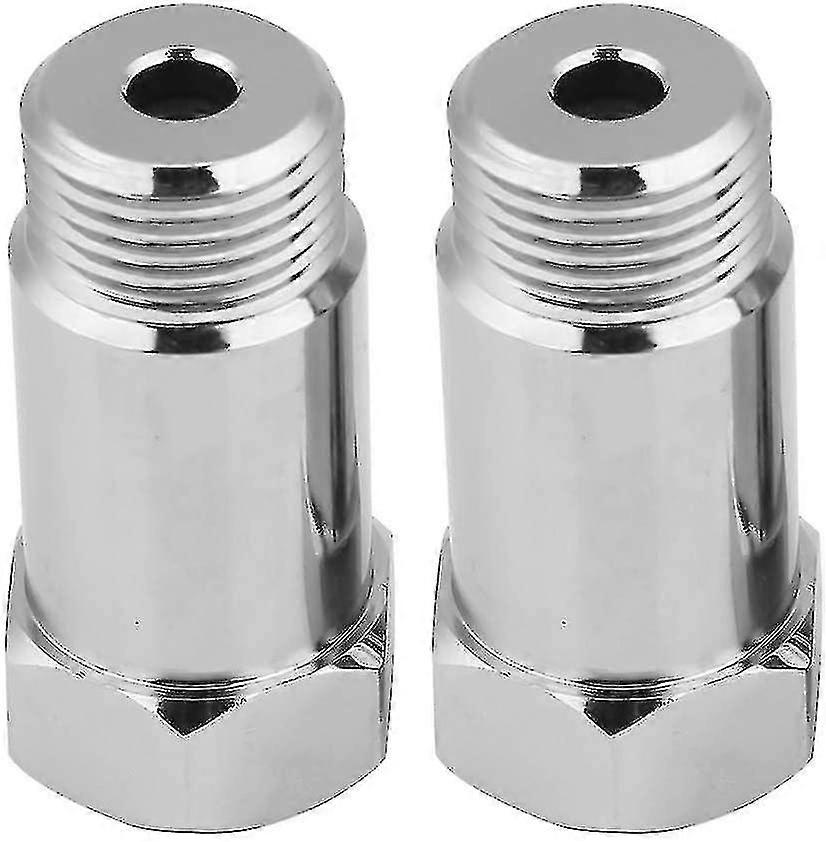 Oxygen Sensor 2pcs 45mm M18*1.5 Engine Light Control Light Eliminator O2 Adapter + Lambda Probe Detrompeur Lambda Probe Detrompeur Lambda Probe Detrom