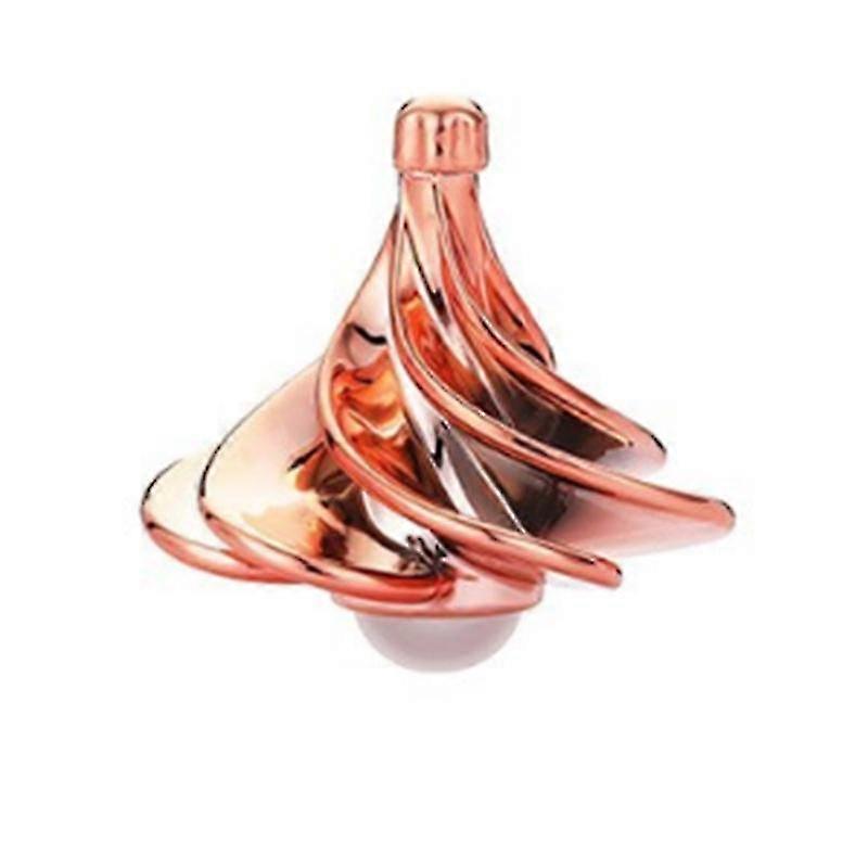 Yaju Decompression Toys, Spinning Top (3-pack), Rose Gold