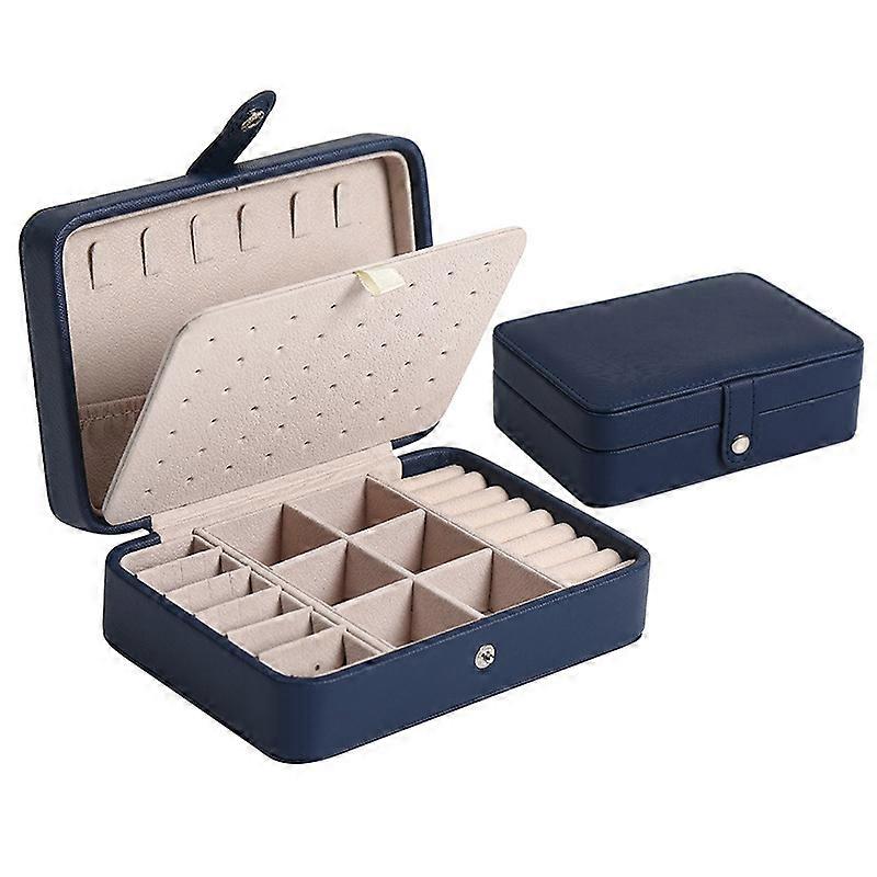 Double-layer Jewelry Box, Pu Leather Portable Storage Bo