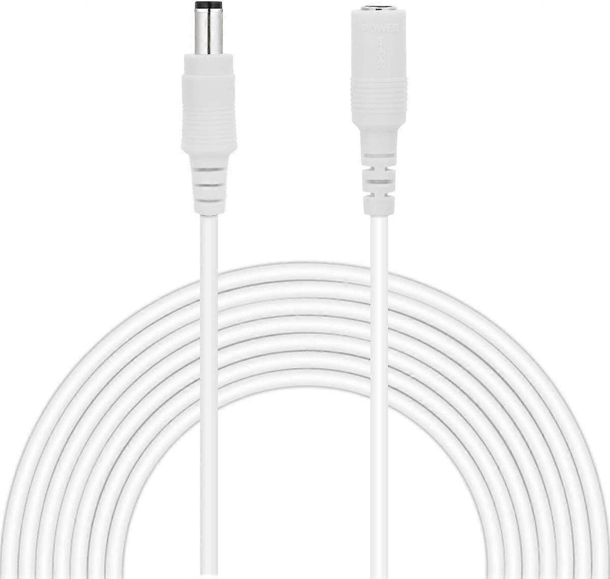 Universal 20ft Power Extension Cable, DC 12 Volt Power Adapter Extension Cord, Additional 20ft/6 Meters Length for DC 12V Power Adapter or Wall Charge
