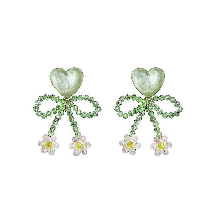 Fashion  Elegant Statement Stud Earrings for Women,green