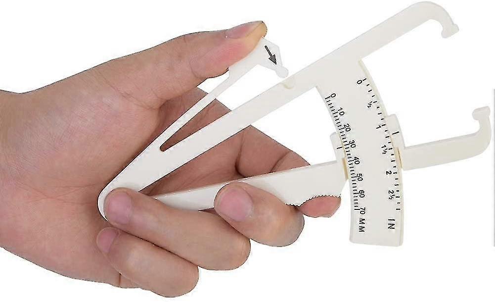6pcs Body Fat Caliper Tester Fitness Skin Fold Accurate Measurement Caliper Measurement Tool Kit