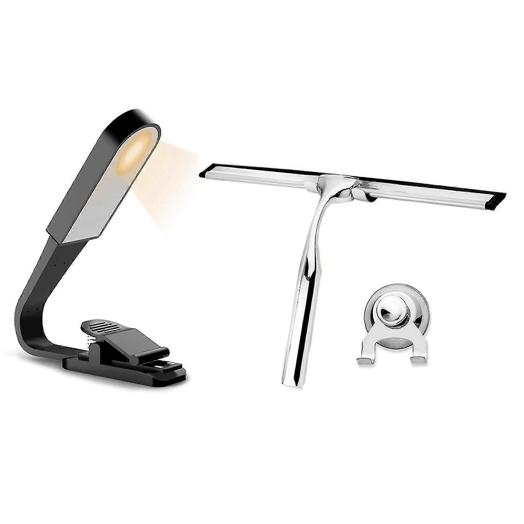 Book Light, Usb Rechargeable Reading Light With Contact Sensor