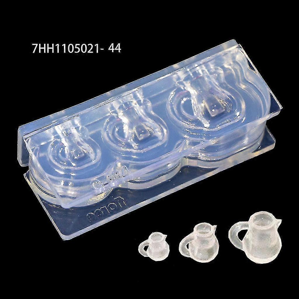 Handmade Mini Hollow Milk Bottles Cup Straw Silicone Resin Molds Craft Tools-fg
