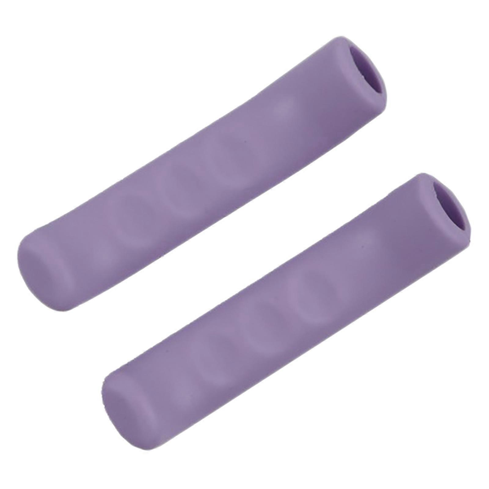 Kaesi 1 Pair Shock Absorption Scratch Proof Bicycle Brake Handlebar Covers Easy Installation Non-slip Silicone Bicycle Brake Handle Sleeves Bike Acces