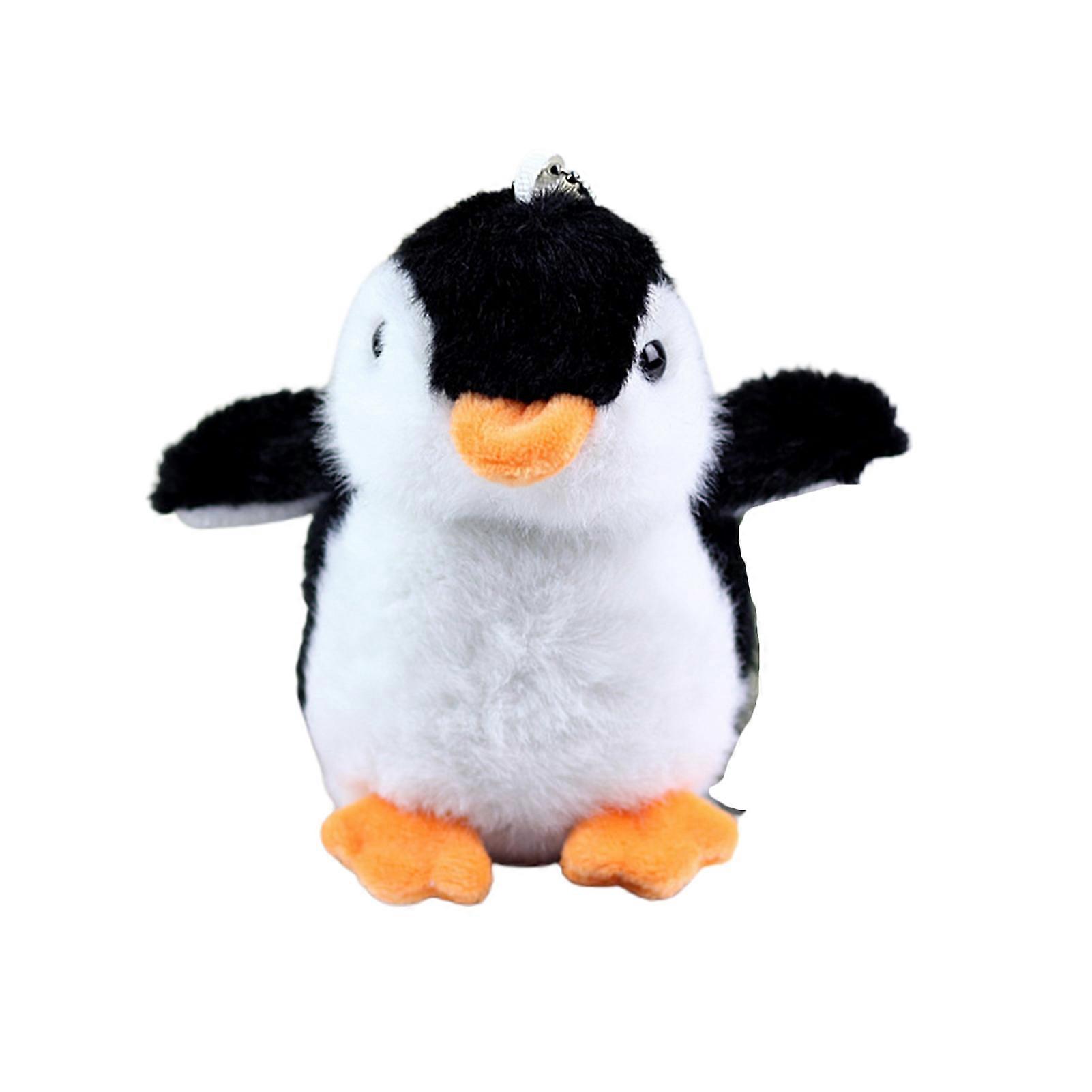 Plush Pendant Soft Easy Hanging Mini 3D Eyes Cute Penguin Plush Keychain Bag Accessories  KAESI