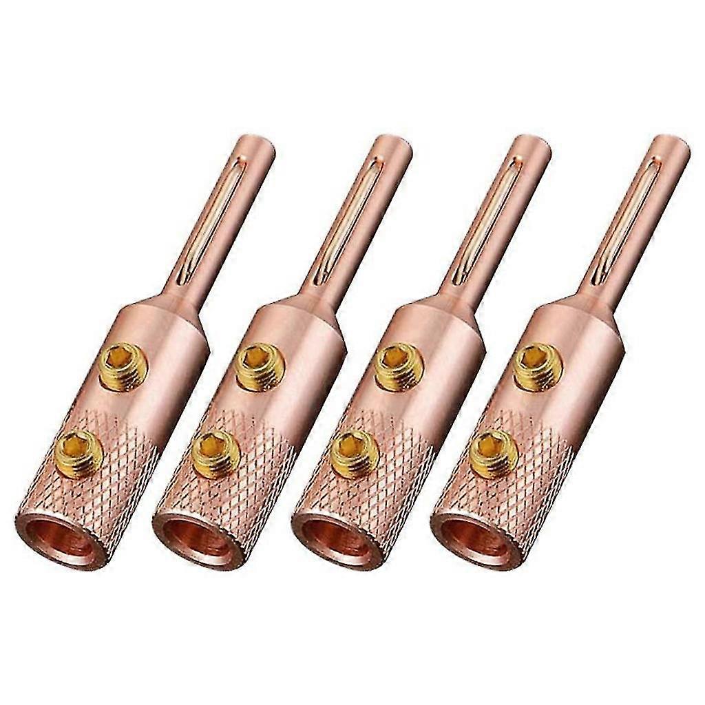 Banana Plugs Av Receiver Amplifiers And Sound Systems Gold Pure Brass