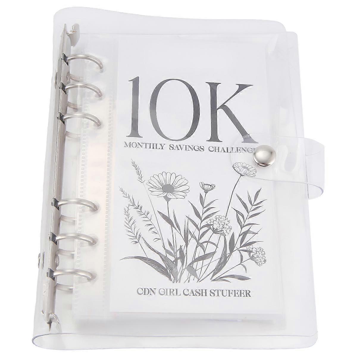 Envelope Challenge Binder Savings Binder for Save 10K with Cash Envelopes for Budget Planning