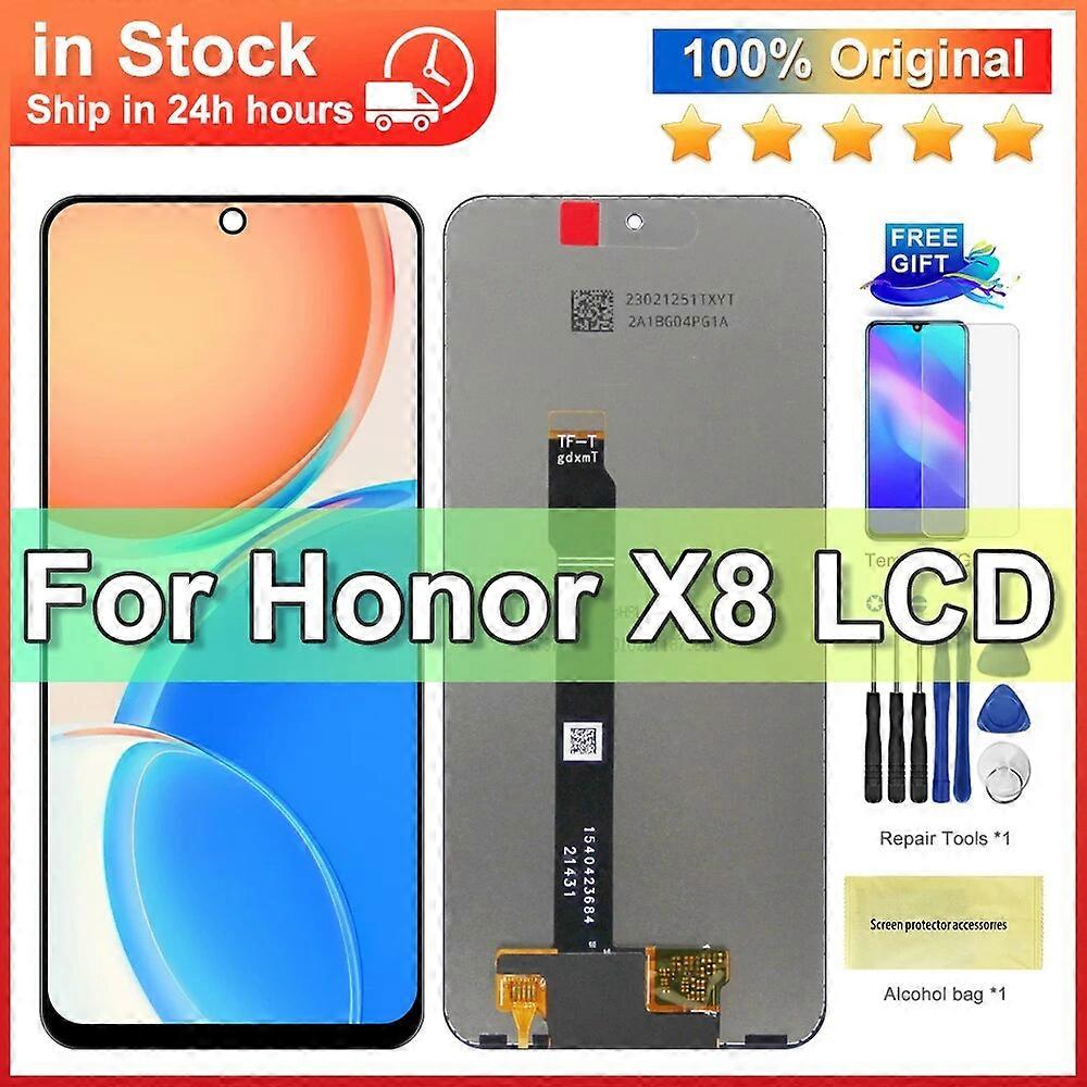 6.7'' For Honor X8 4G LCD Display Touch Screen Digitizer Assembly For Honor X8 2022 TFY LX1 LX2 LX3 Display With Frame