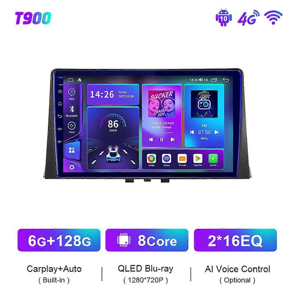 T900 For Citroen Berlingo 2019 Peugeot Partner/Rifter 2020 Car Radio QLED Multimedia Navigation GPS Android CarPlay Stereo