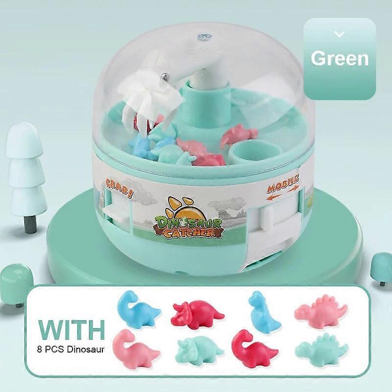 Mini Claw Machine Dinosaur Prizes Claw Machine Catcher Game Capsule Grabbing Machine Interactive Fingertip Toys for Children