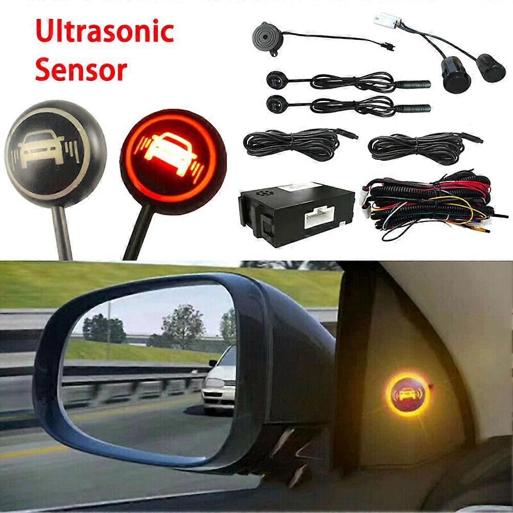 Car Blind Spot Monitoring System Ultrasonic Sensor Distance Assist Lane Changing Automobile Blind Spot Monitoring System New