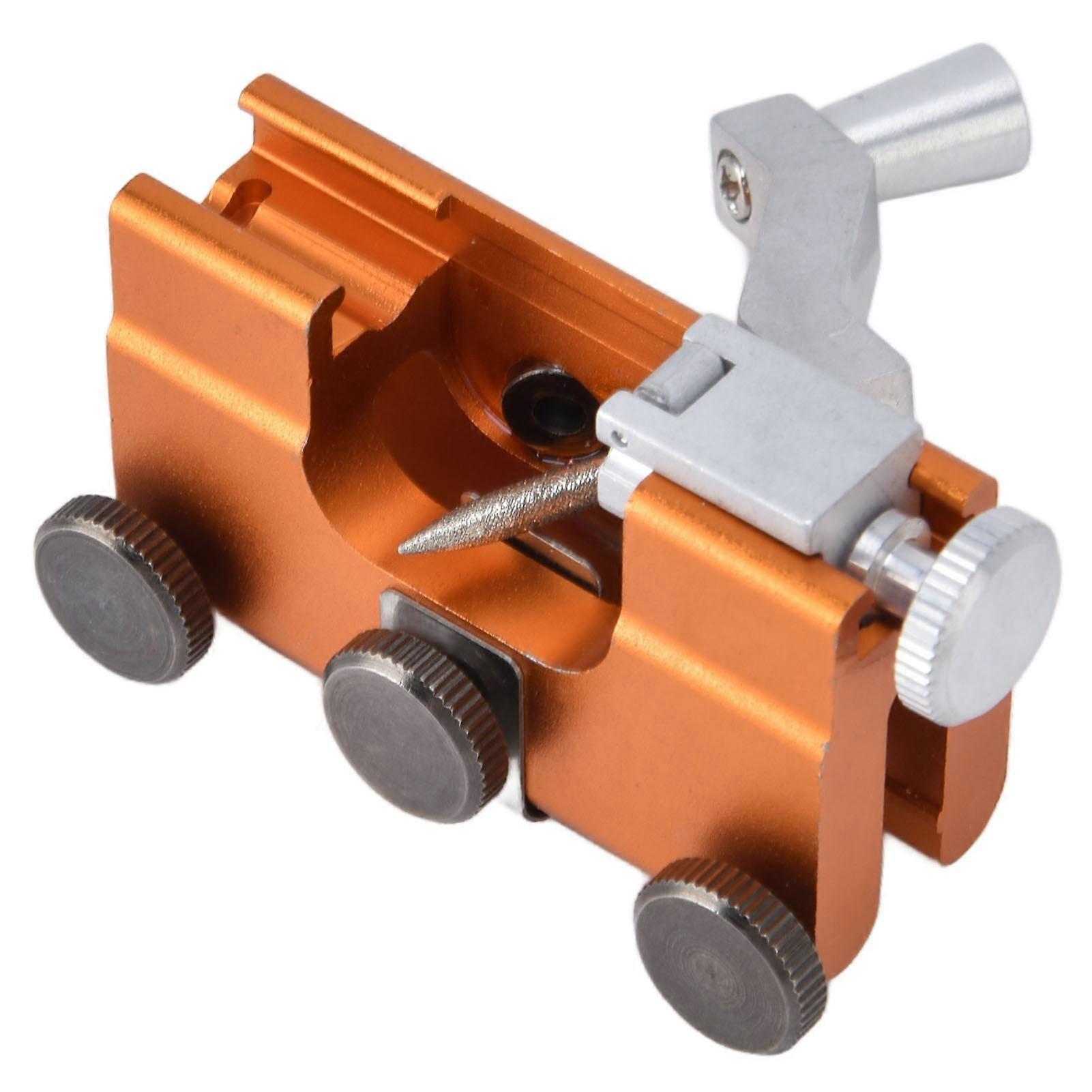 Chainsaw Sharpening Jig Portable Hand Crank Chain Sharpener for Lumberjack Garden Worker Yellow