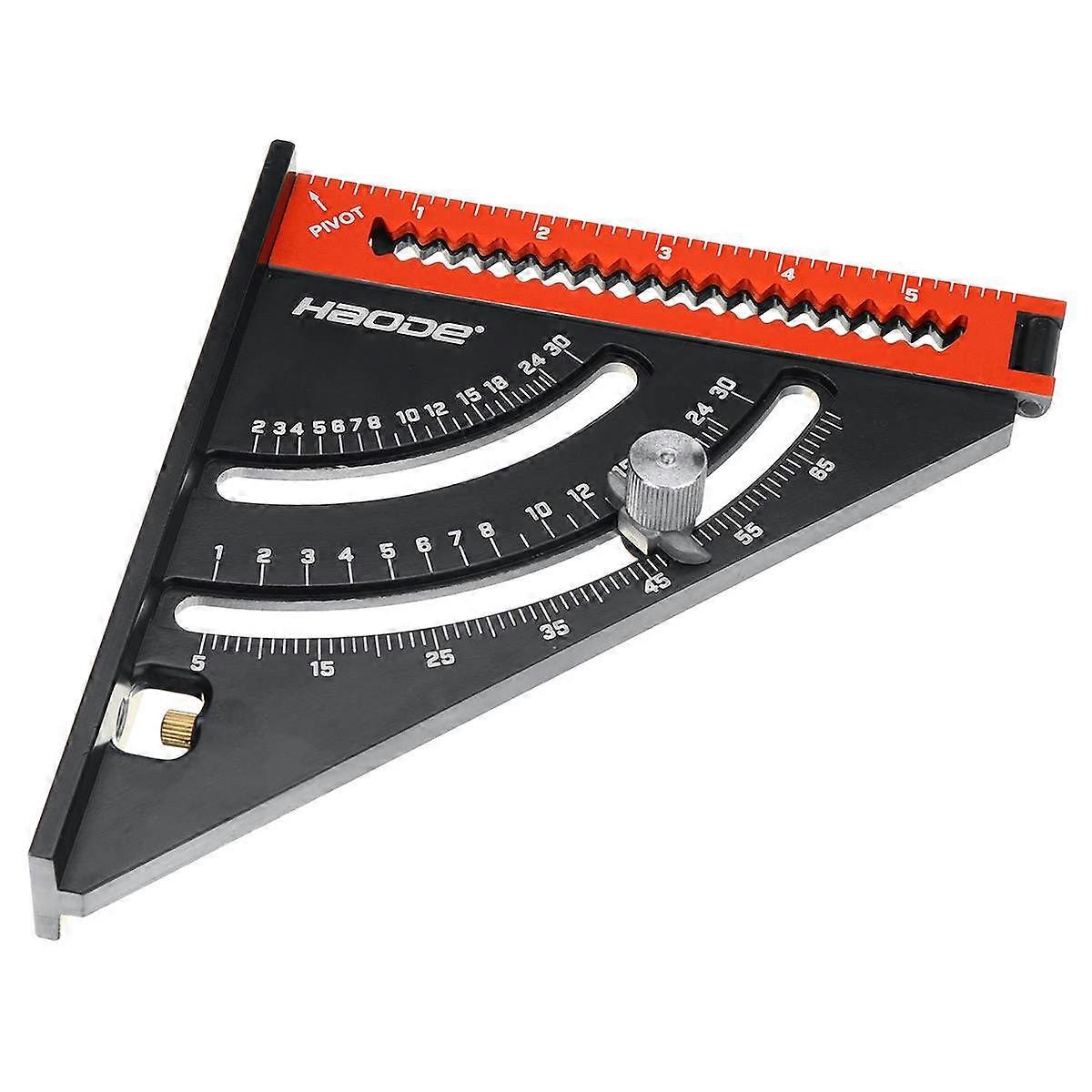 Folding Square Multi-Function Triangle Ruler Aluminum Alloy Woodworking Scriber for Marking Positioning Angle Measuring Tools