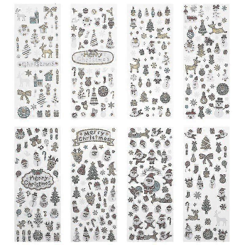 8 kreative Weihnachtsaufkleber