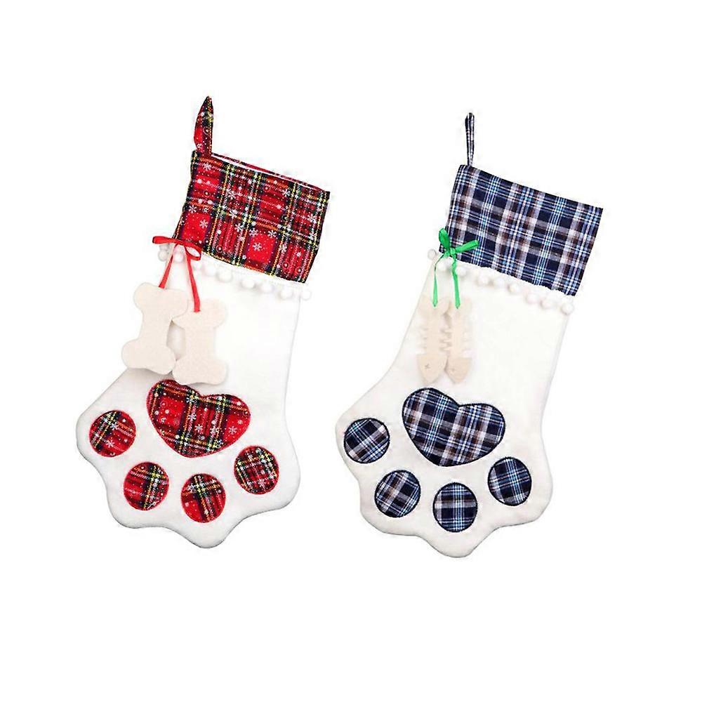 Julestrømper til kæledyr, juletræspynt