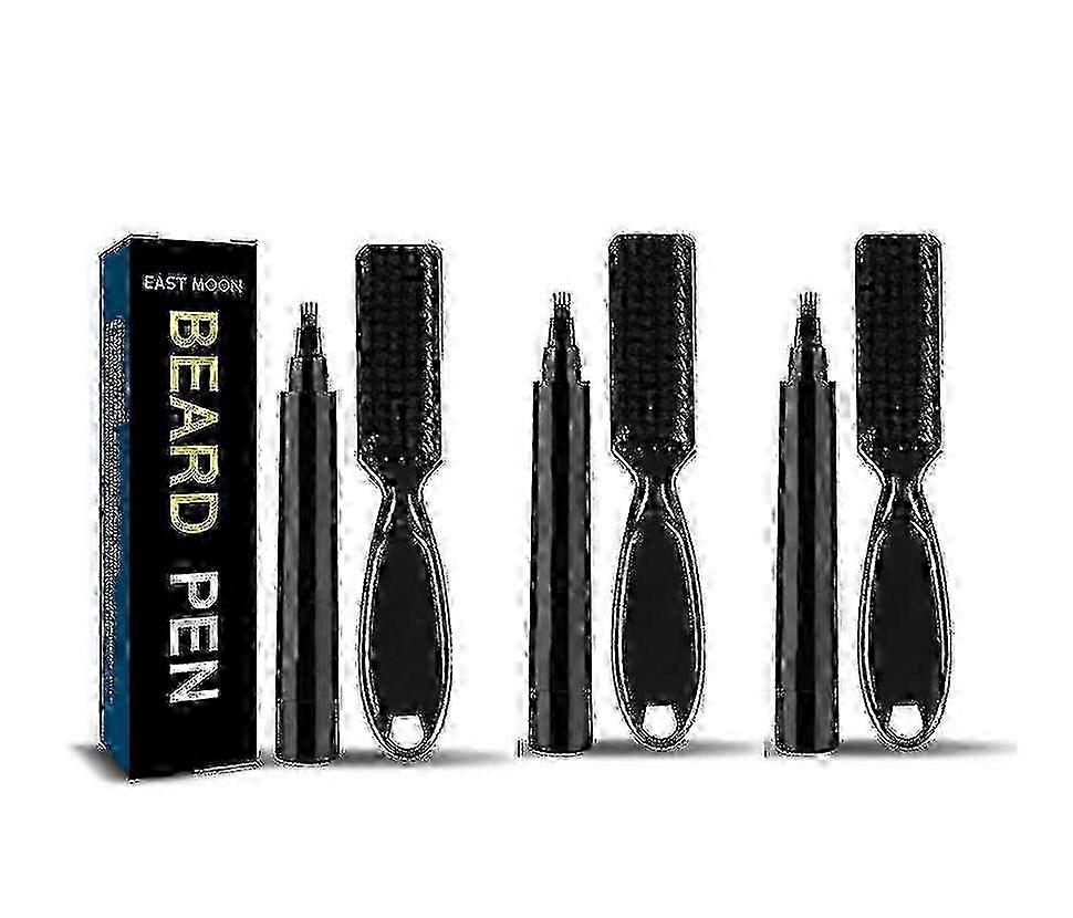 Bartfüller Stift Männer Bart Stift Bart Styling Füller Stift Wasserdichte Bartbürste -