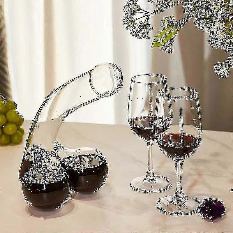 派对 compitiabe 与酒精男士生日礼物醒酒器 威士忌酒瓶器 玻璃醒酒器