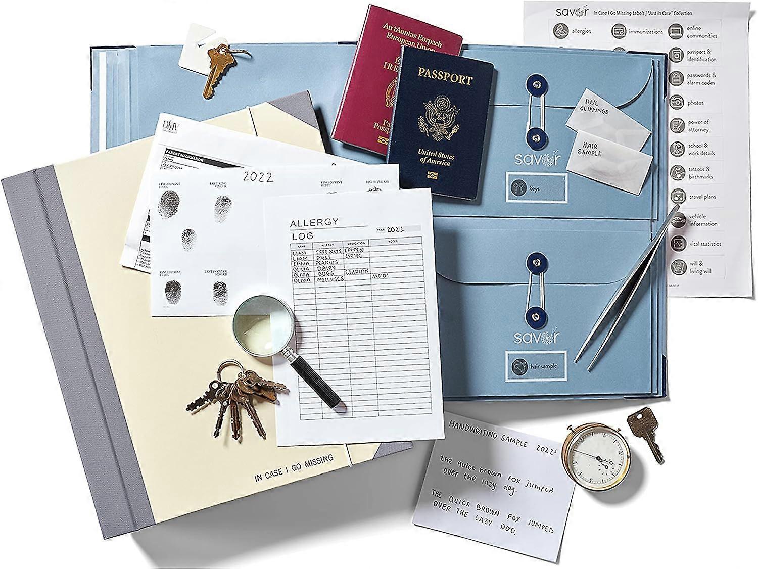 2024 New Pocket File Storage Folder Important Files Or Photos In Case I Go Missing Binder