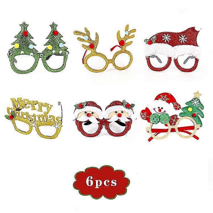 クリスマスオーナメントメガネセットお祝いの大人の子供クリスマスギフトハットヘッドバックルフープクラップリングブレスレット