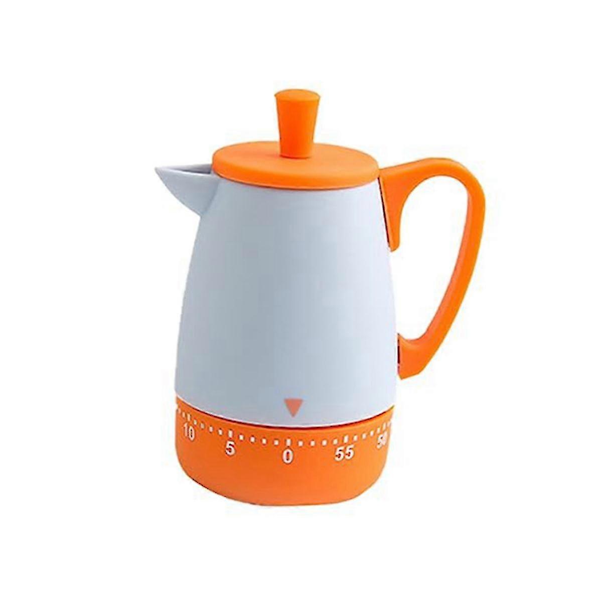 Magnetic Timer Food Timer For Mechanical Timer Kitchen Timer Alarm Countdown Reminder Clock Clockwork Egg Timer, Orange